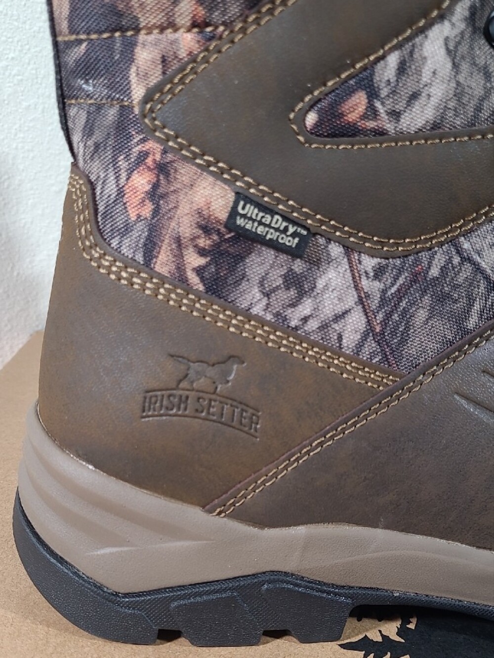 Irish Setter Terrain Mossy Oak Realtree Brown Camo Hunting Boots - Picture 4 of 11